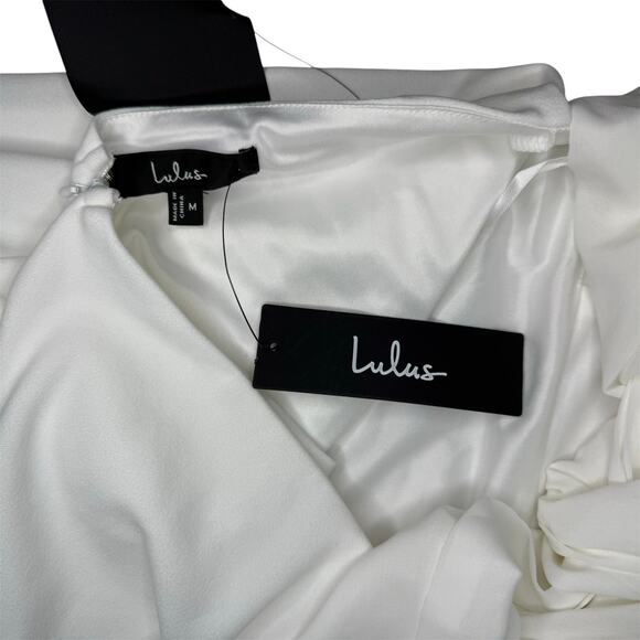 Lulus Confident Cutie White Tie Back
Sleeveless Mini Dress Size M - Picture 10 of 11